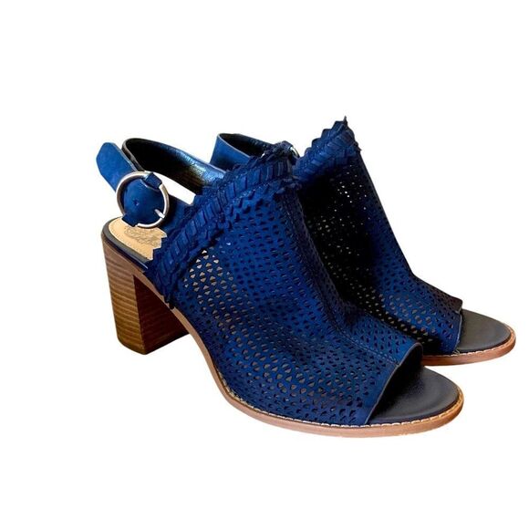 Vince Camuto Shoes Navy Blue Women's Size 8 Slingback Heels - Picture 1 of 11